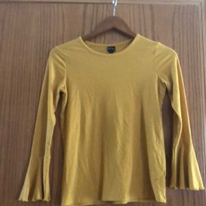 Artsy class mustard long sleeve shirt